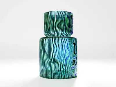 Blue Wave Vase 3D model