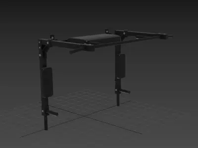WM Pull Up Bar M01 Low-poly 3D model