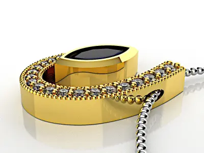 Marquis pendant  3D model