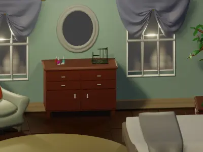 Sweet Bedroom 3D model