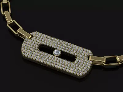 Messika Pendant Brand Jewelry 3D print model