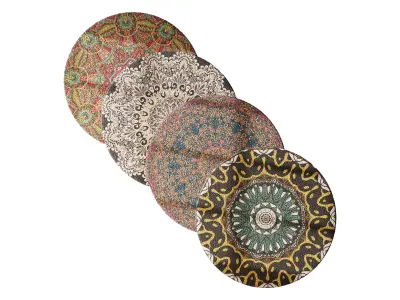 round carpet 5 3D model