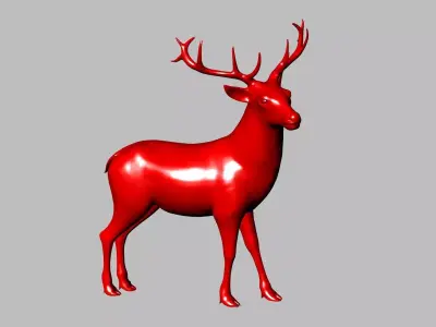 2 models reindeers stl verified 3D print model