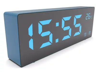 CLOCK BLUE BLUE Low-poly 3D model