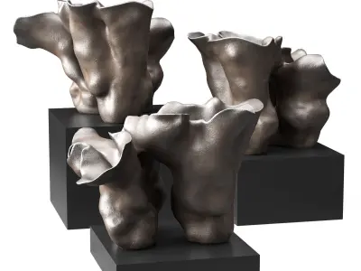 Levadnaja Solomeya vase Low-poly 3D model