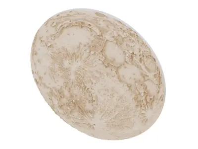  Decorative Moon 01 3D model