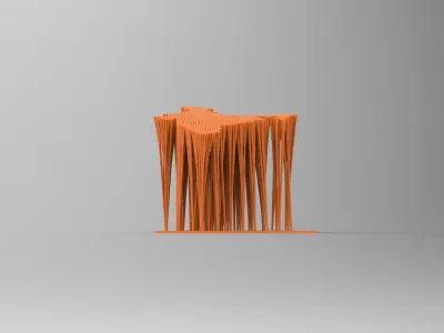 CUSTOM 3D BRANCHED MAP 3D model