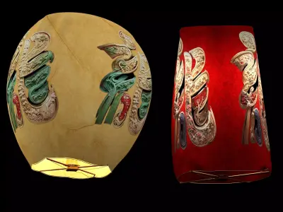 Chinese sky lantern  3D model