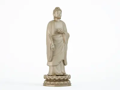 Buddha sculpture statue 3D model