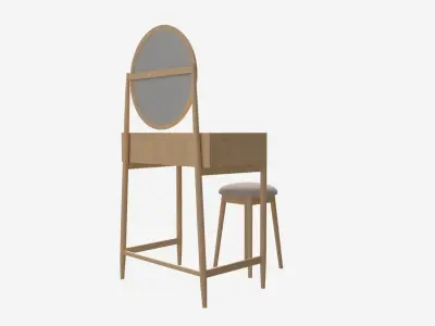 Dressing Table with stool Ercol Salina 3D model