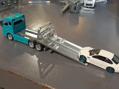 1 64 Art By Scale Team Transporter Hotwheels size 3D print model