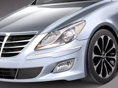 Hyundai Genesis Sedan 2012 3D Model 3D model