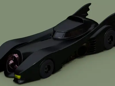 batmobile 1989 3D print model