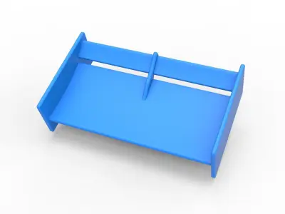 Wing of Supermodified front engine race car Scale 1 to 25 3D print model