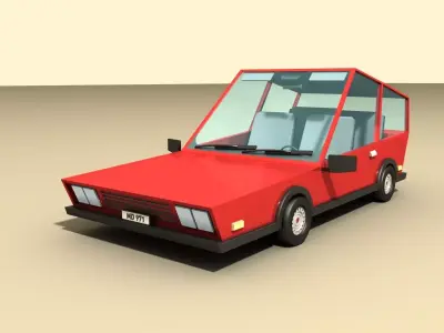 CAR 1 Low-poly 3D model