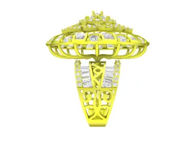 A7848 Luxury Diamond Fashion Women Ring 3D print model