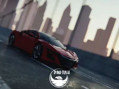  Honda NSX 2017 3D model