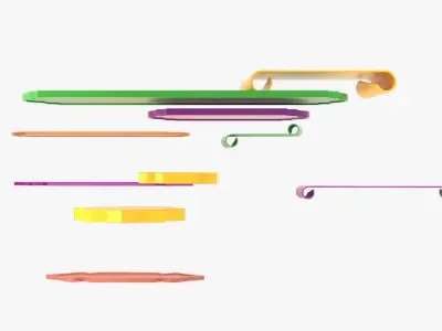 Islamic Frames Set 3D model