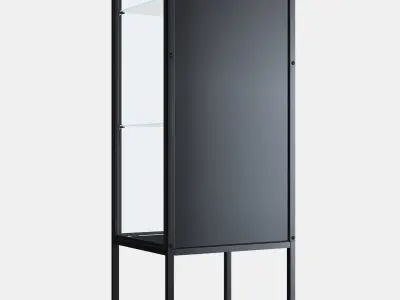 RUDSTA Glass-door cabinet 3 Low-poly 3D model