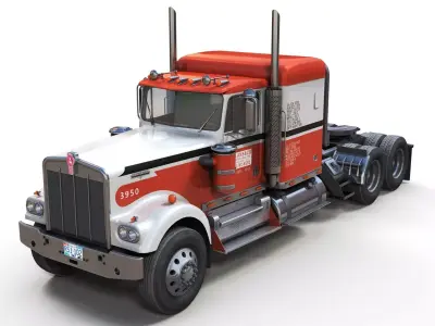 Kenworth W925 Low-poly 3D model