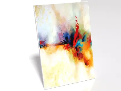 Painting Abstract Free low-poly 3D model