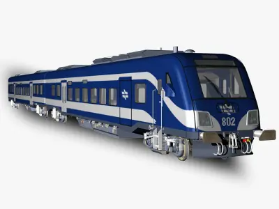 Siemens Viaggio Light Train Carts and Locomotive 3D model