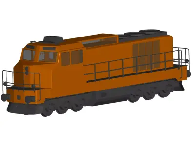 diesel train  3D model