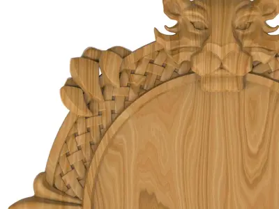Carved picture frame STL 3D model buy