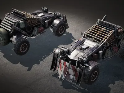 Last Guns - Armageddon 3D Buggy Low-poly 3D model