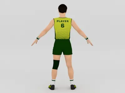 Volleyball Player V1 3D model