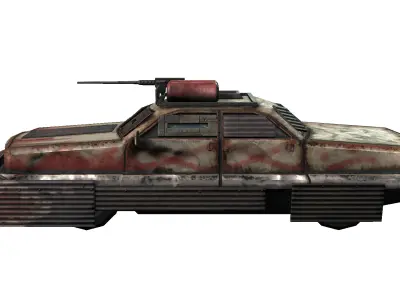 Armored Car Low-poly 3D model