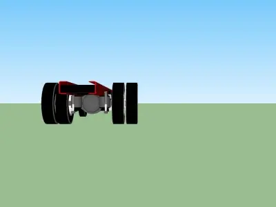 truck chassis 3D model