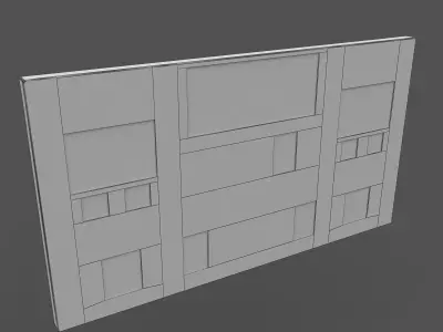 Scoreboard basketball 3D model