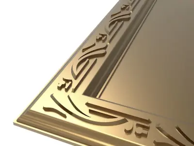 carved frame 3D model 76