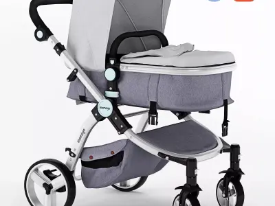 Mamago Platinum Baby Strollers 3D model
