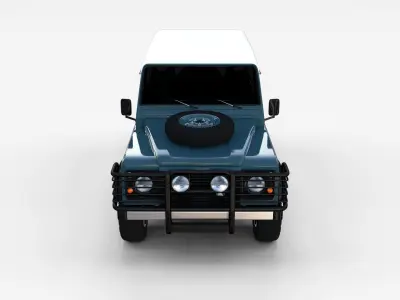 Land Rover Defender 90 Station Wagon rev 3D model