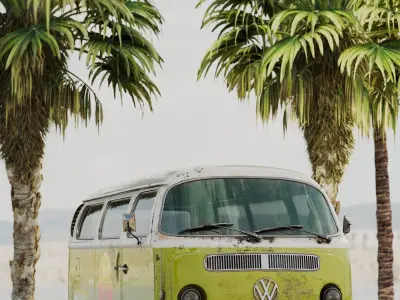 Volkaswagen T2  3D model