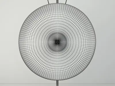 19th Century Laos Bronze Gong 3 3D model