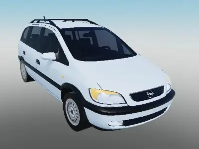 2002 Opel Zafira B 3D model