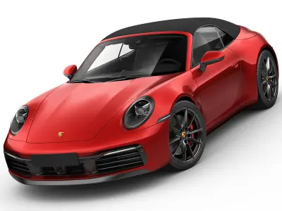 Porsche 911 992 Cabriolet 2019 3D model