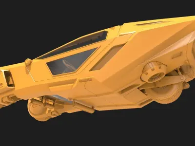 K Spinner - Blade Runner 2049 Fan Art 3D model