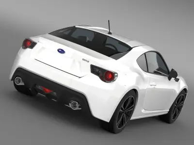 Subaru BRZ ZC6 2012 3D model