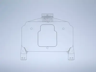 Haltech iC-7 Display Subaru Dash Flat Mount 3D print model