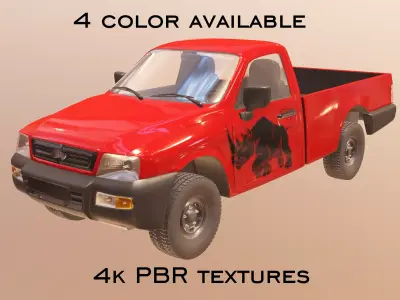 Pickup Truck PBR 3D model
