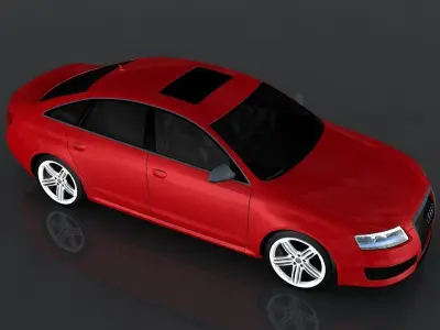 Audi RS6 2004 Low-poly 3D model