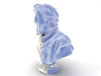 Elegant Marble Bust model pack Low-poly 3D model
