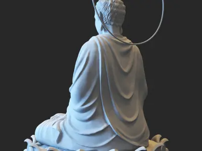 Buddhist art Free 3D model