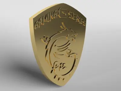 MSI Logo 02 - 8K Texture Free 3D model