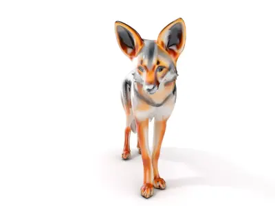 Fox Model Pack  Realistic D Animal Character Low-poly 3D model