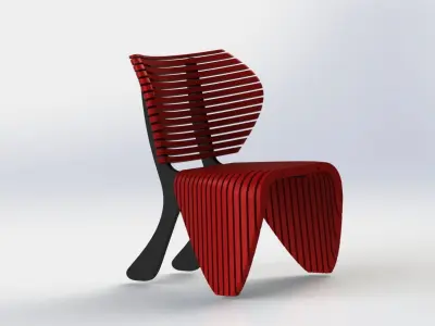 Parametric Chair simp 3D model